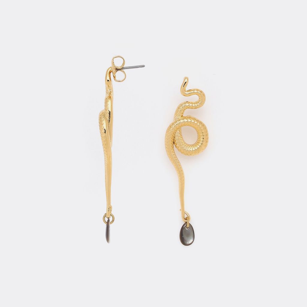 Ori Tao - Venin Snake Earrings Gold