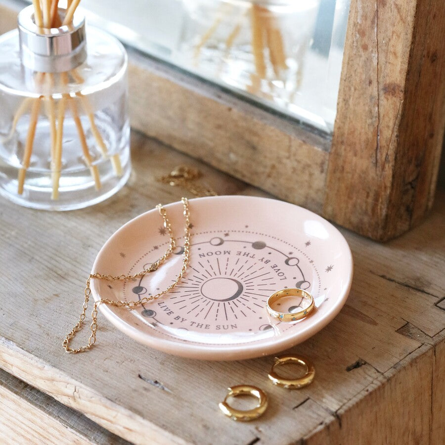 Celestial Trinket Dish Light Pink