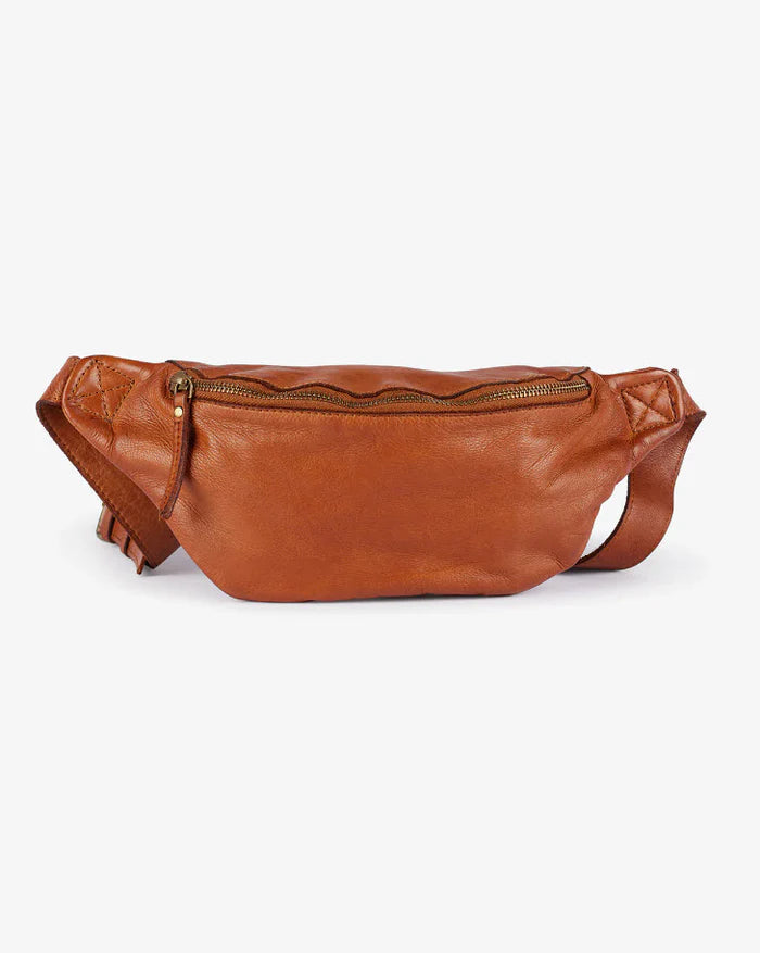 Beholder Leather Cali Saddle Tan Sling Bag