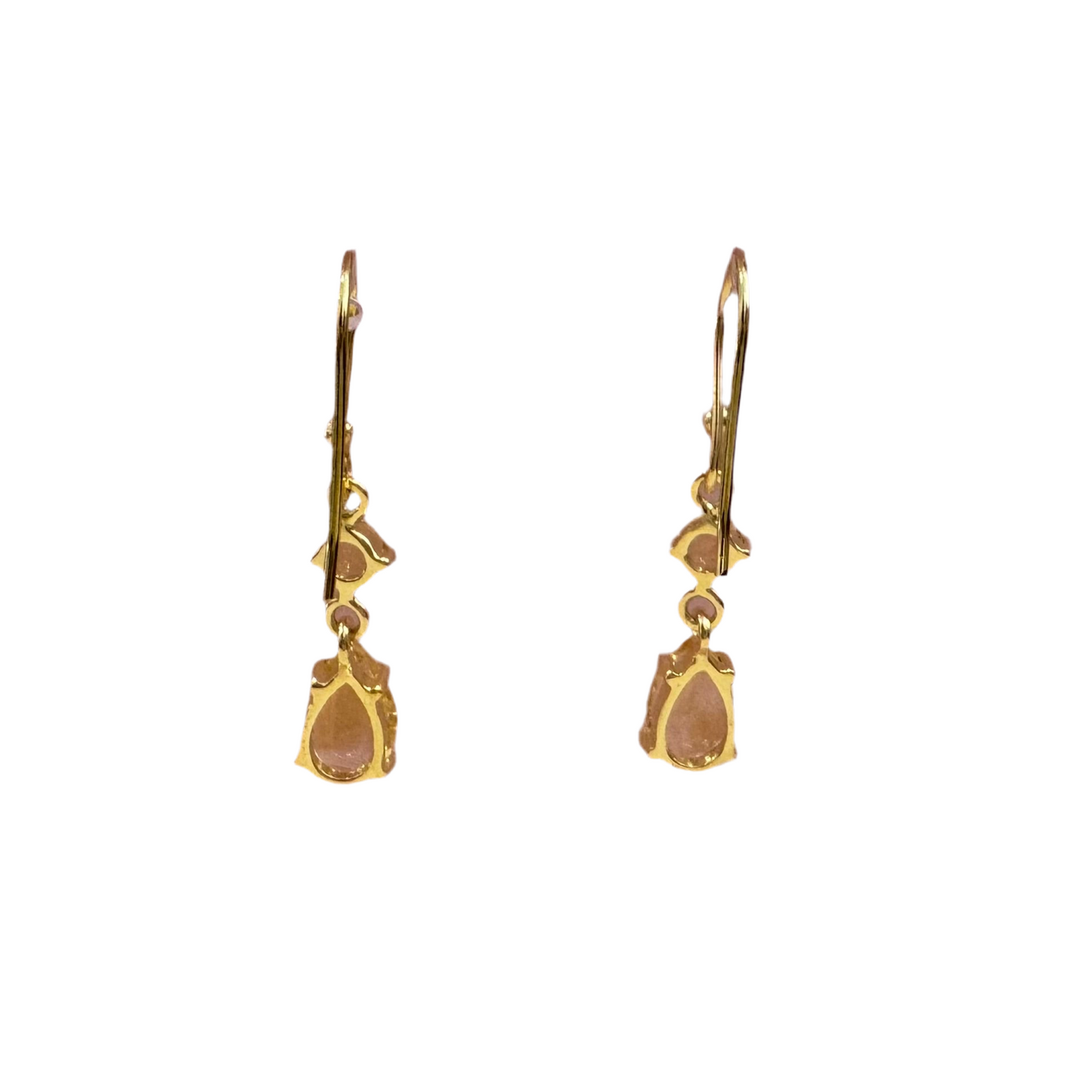 Delilah Drop Earrings - Citrine Gemstone Gold