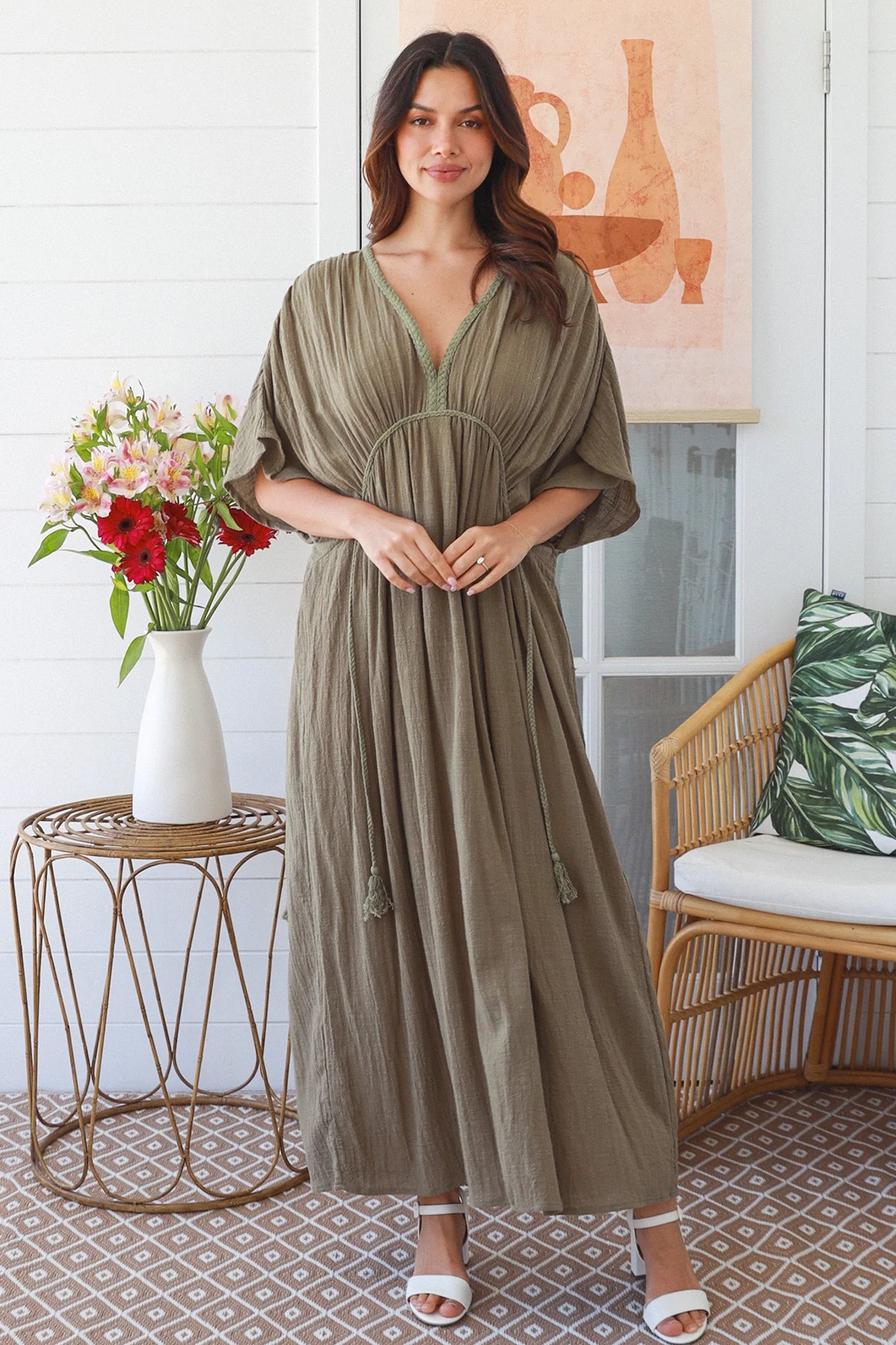 Eden Dress Khaki