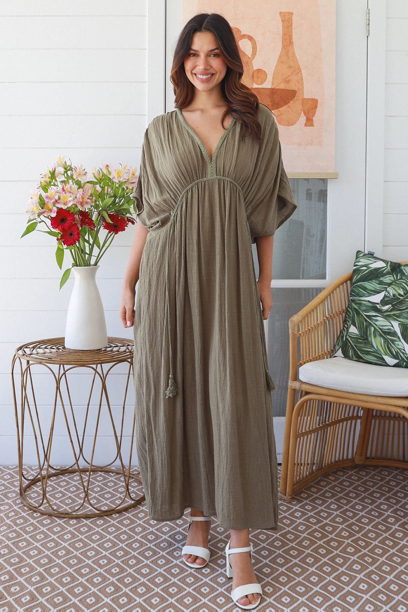 Eden Dress Khaki