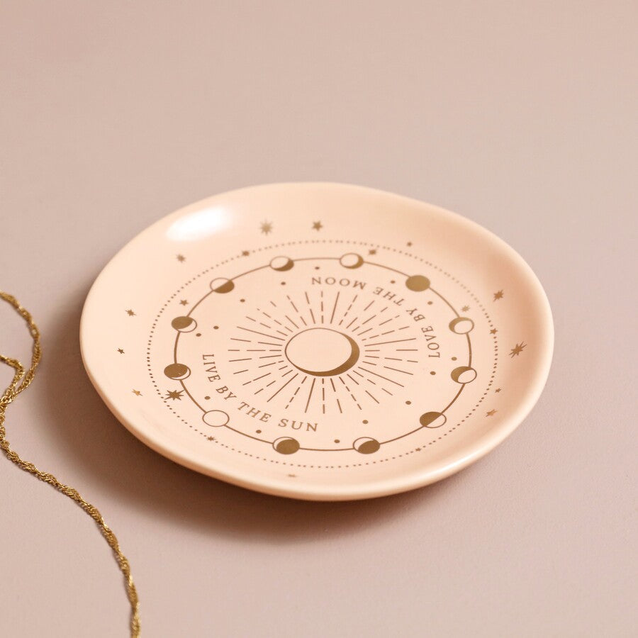 Celestial Trinket Dish Light Pink